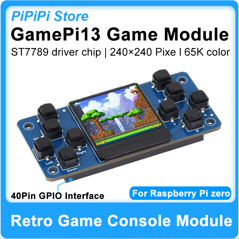Raspberry Pi Retropie - GamePi13 Retro Game Console Module 1.3inch