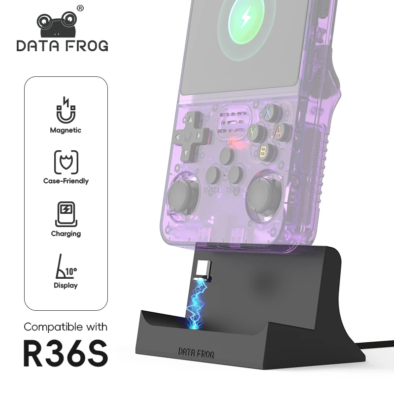 Retro Gaming R36S - Data Frog R36S Charging Dock Stand,