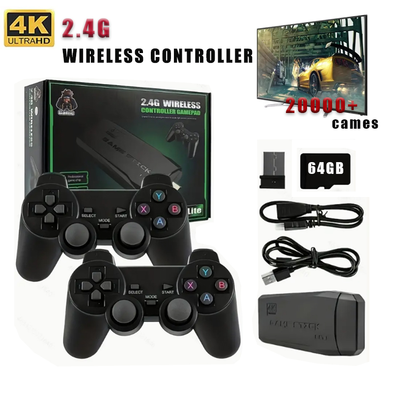 Retro Gaming Pro - Wireless Video Game Stick 2.4G Dual