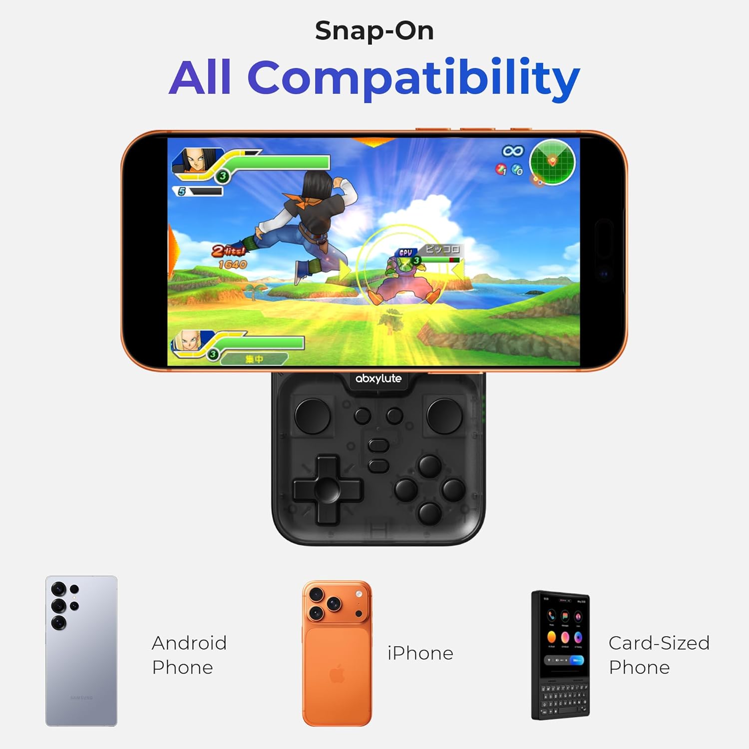 Retro Gaming On Phone - M4 Snap-On Mobile Gaming Controller for