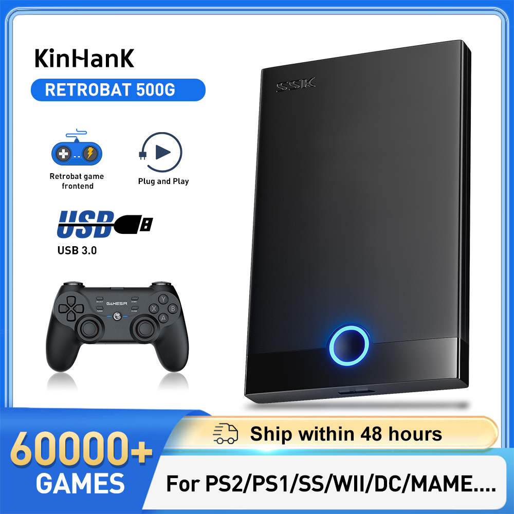 Retro Gaming Emulator Pc - Super Console Retrobat Gaming HDD 60000+