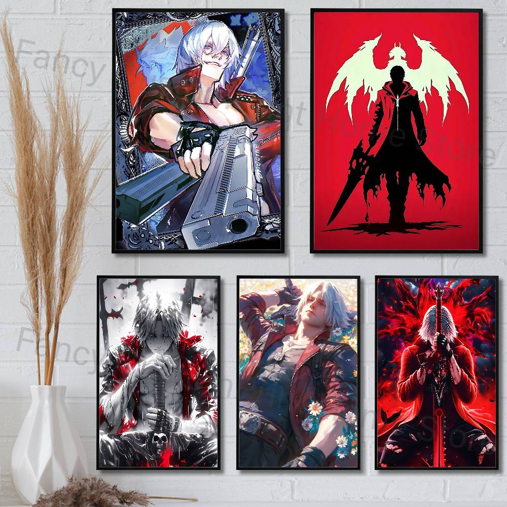 Retro Poster Gaming - D-Devil May C-Cry Game Poster Fancy
