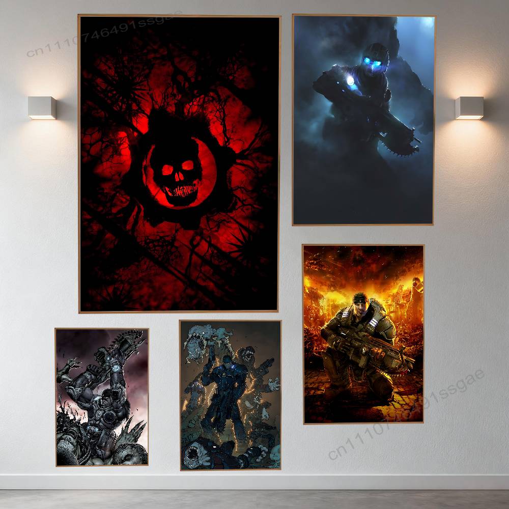 Retro Poster Gaming - Game G-Gears of W-War Poster Retro