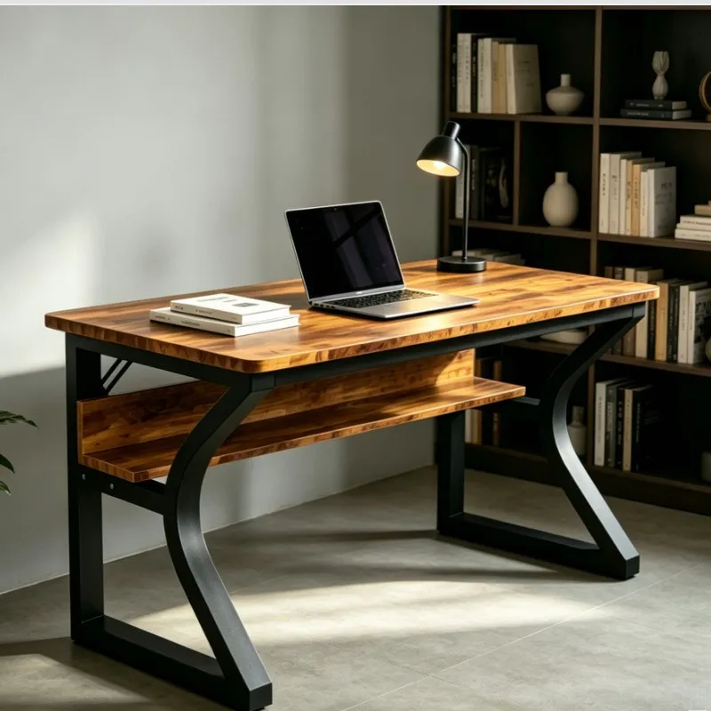Retro Gaming Table - Retro Wrought Iron Computer Desk American