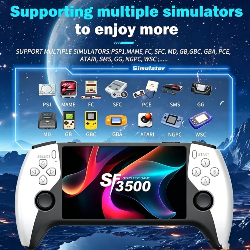 Retro Gaming Pro - SF3500 5 inch Handheld Game Console