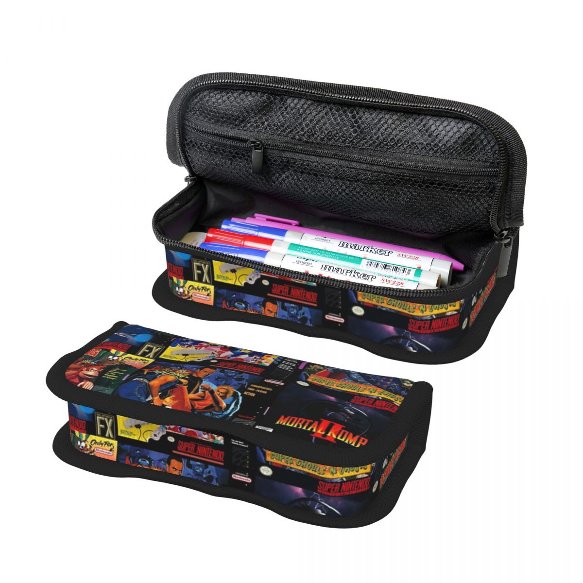 Retro Gaming Case - Retro Gaming Boxes Pencil Case for