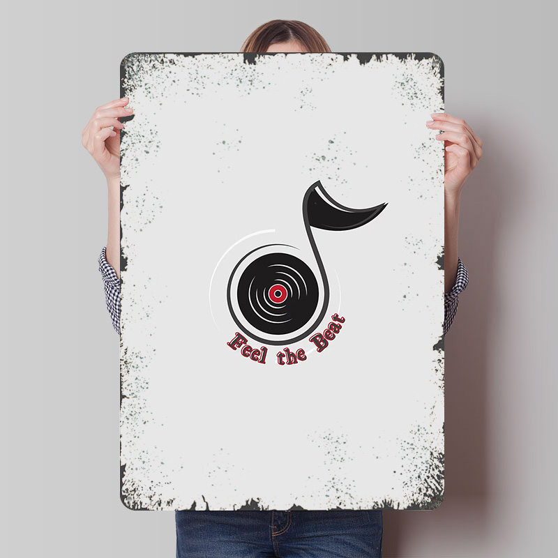 Music Logo - Feel the Beat Pos - đánh giá và giá Retro Gaming Logo