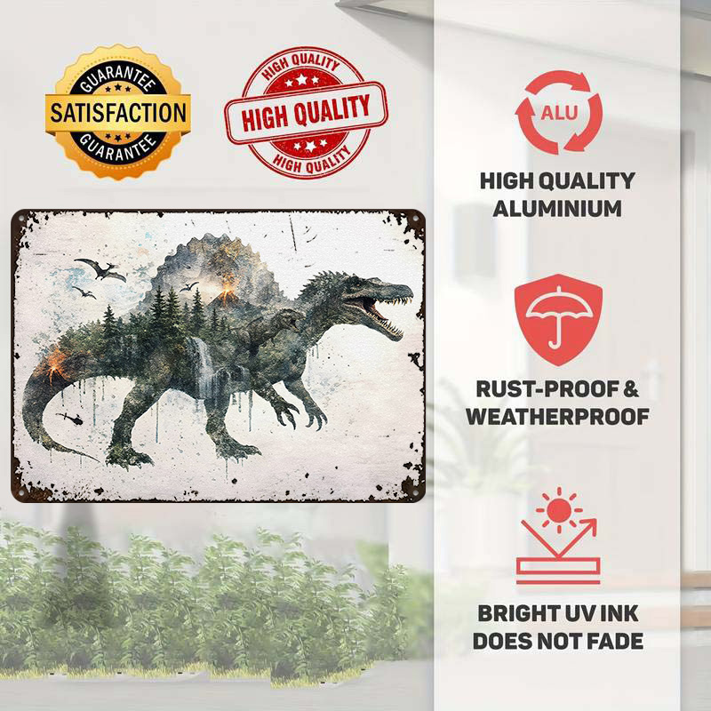 Spinosaurus Metal Poster Custo - đánh giá và giá Retro Poster Gaming