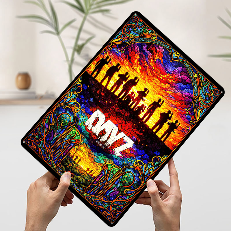 DayZ Stained Glass Tinplate Po - đánh giá và giá Retro Poster Gaming
