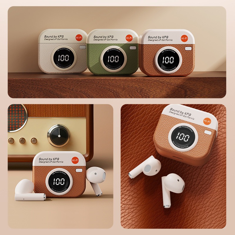 Q86 Retro Camera Wireless Earb - đánh giá và giá Retro Gaming Case