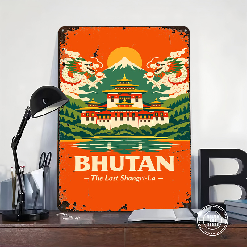 Bhutan Travel Poster Customize - đánh giá và giá Retro Poster Gaming