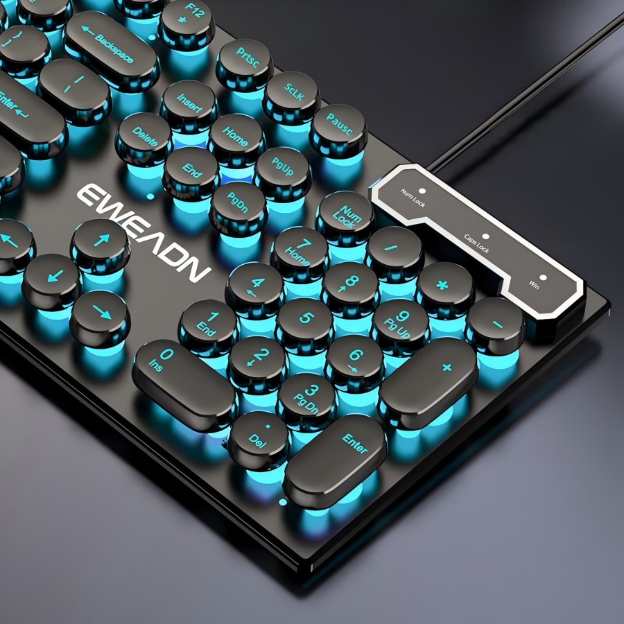 EWEADN Typewriter Gaming Keybo - đánh giá và giá Retro Gaming Keyboard
