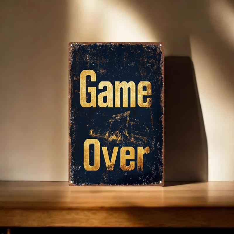 Vintage Game Over Metal Tin Si - đánh giá và giá Retro Poster Gaming