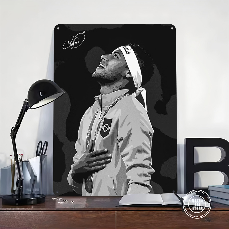 Neymar Jr. Portrait Poster Cus - đánh giá và giá Retro Poster Gaming