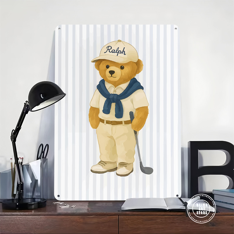 Ralph Lauren Polo Bear Golfer  - đánh giá và giá Retro Poster Gaming
