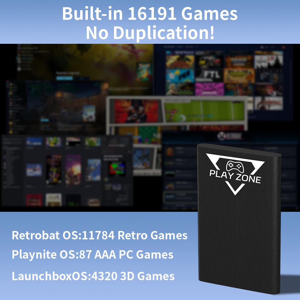 Play Zone 1TB Portable Gaming  - đánh giá và giá Retro Gaming Emulator Pc