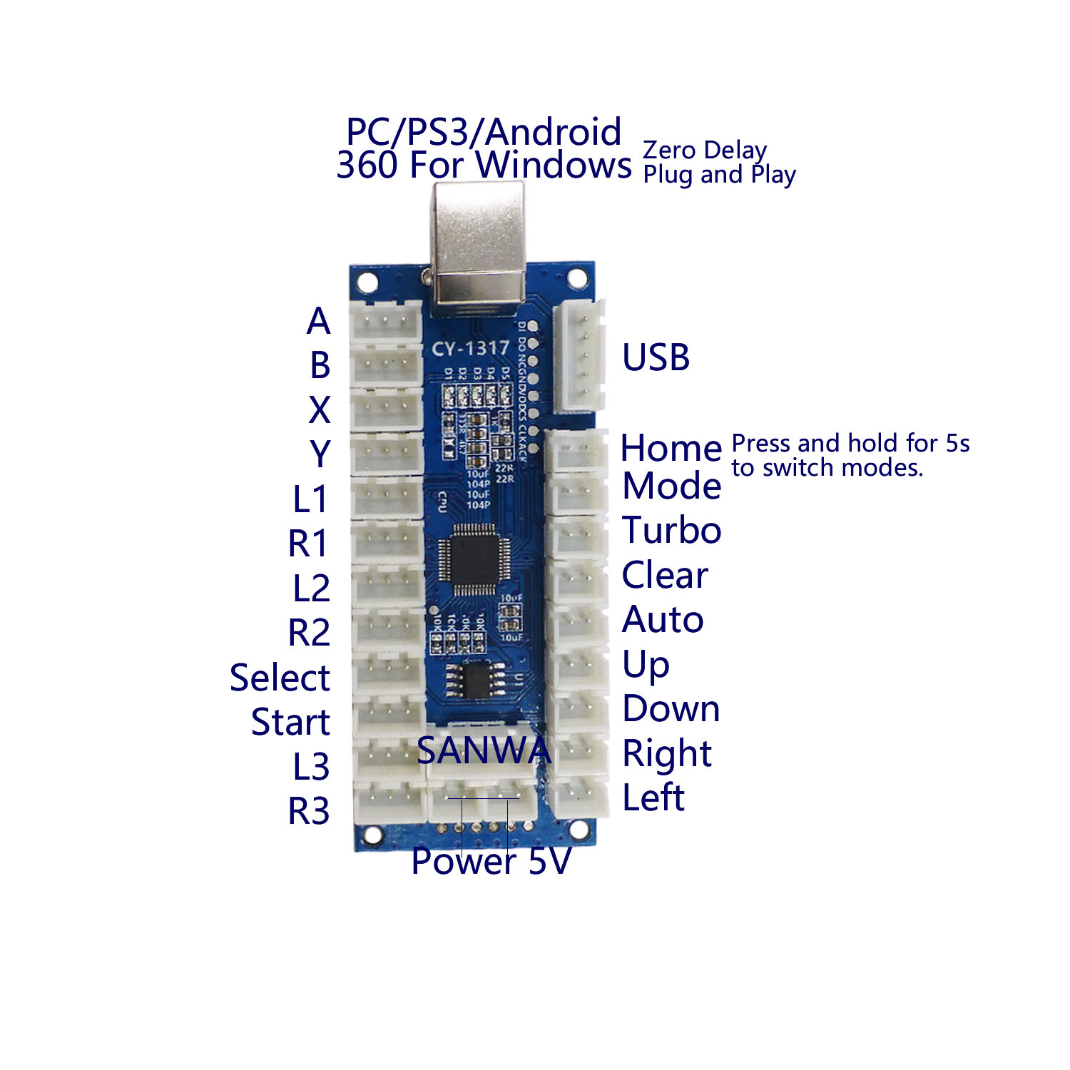 SJ@JX Arcade USB Encoder LED B - đánh giá và giá Raspberry Pi Retropie